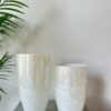 Pearl Frost Textured Vases