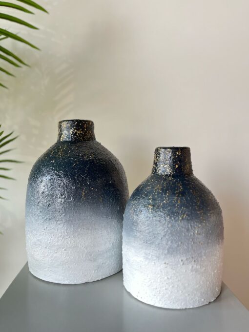 Midnight Frost Vases