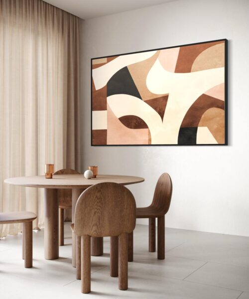 WhatsApp Image 2025 05 05 at 12.53.01 AM Clay Rhythm: Abstract Earth Tones - Printed Canvas