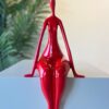 Crimson Grace Seated Abstract Figure