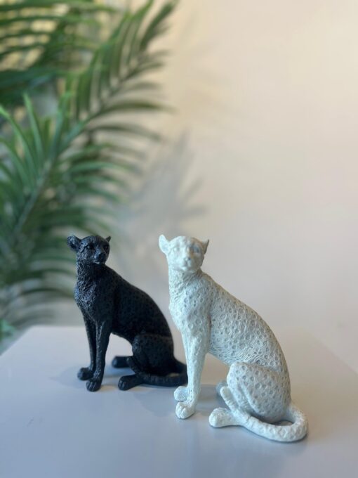 Midnight & Ivory: Decorative Cheetah Duo